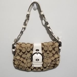 Authentic Coach Soho Signature Shoulder Handbag